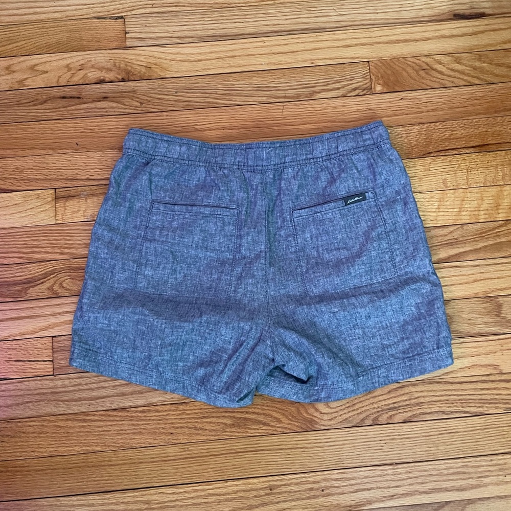 Eddie Linen Pullover Tie Drawstring Chambray Chin… - image 3